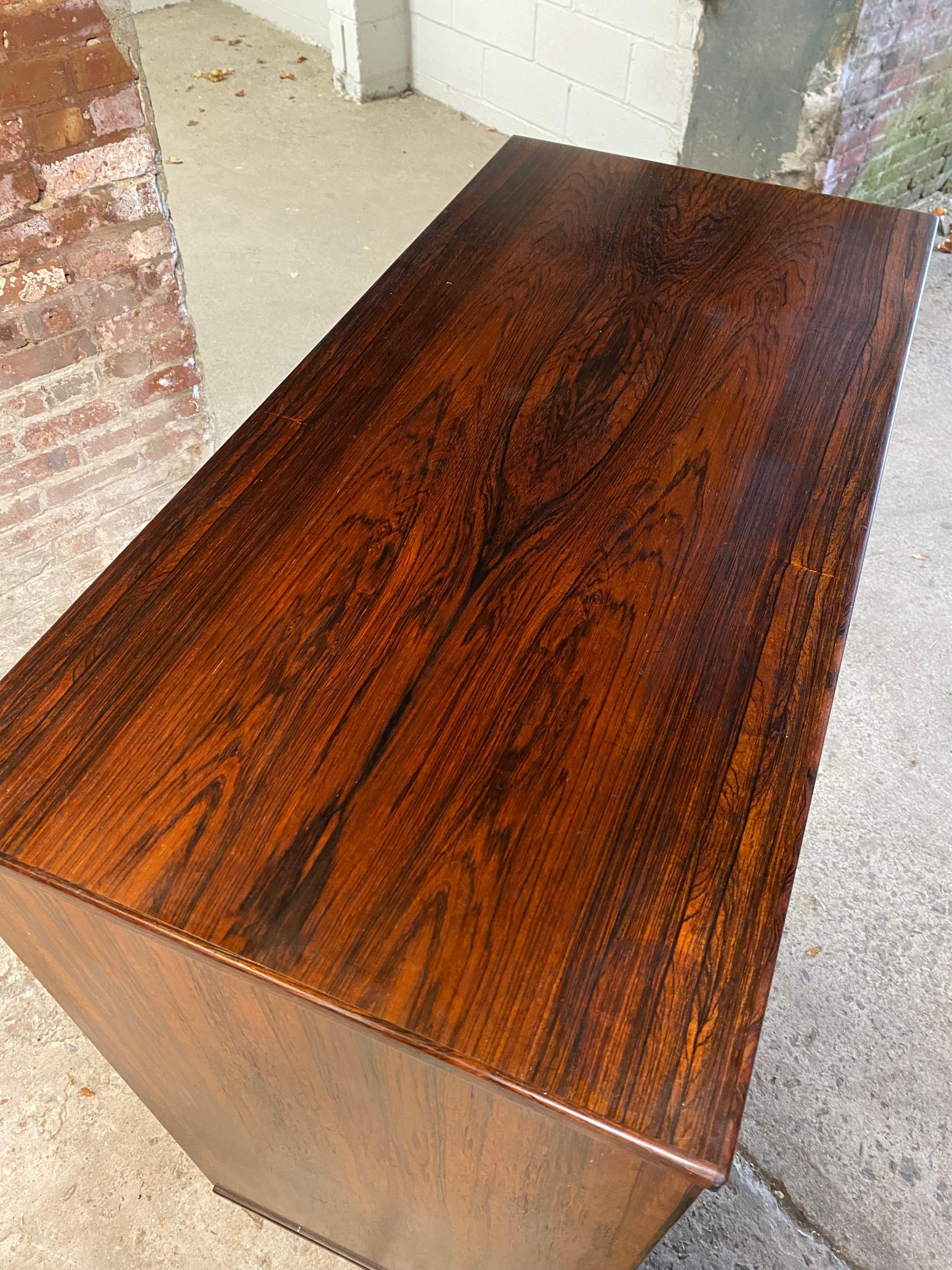 Nils Jonsson Danish Modern Rosewood Six Drawer Dresser For Sale 3