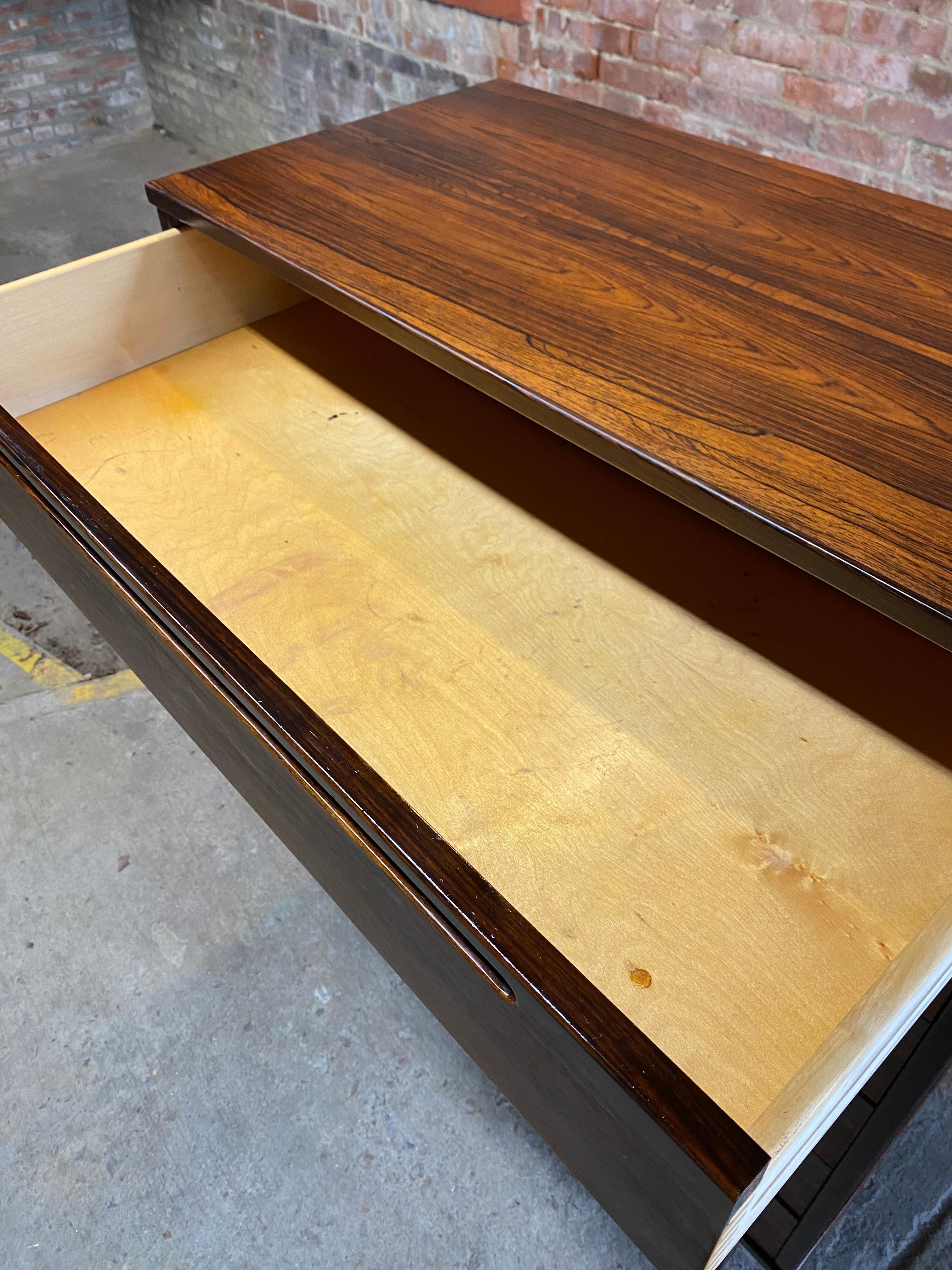 Nils Jonsson Danish Modern Rosewood Six Drawer Dresser For Sale 7