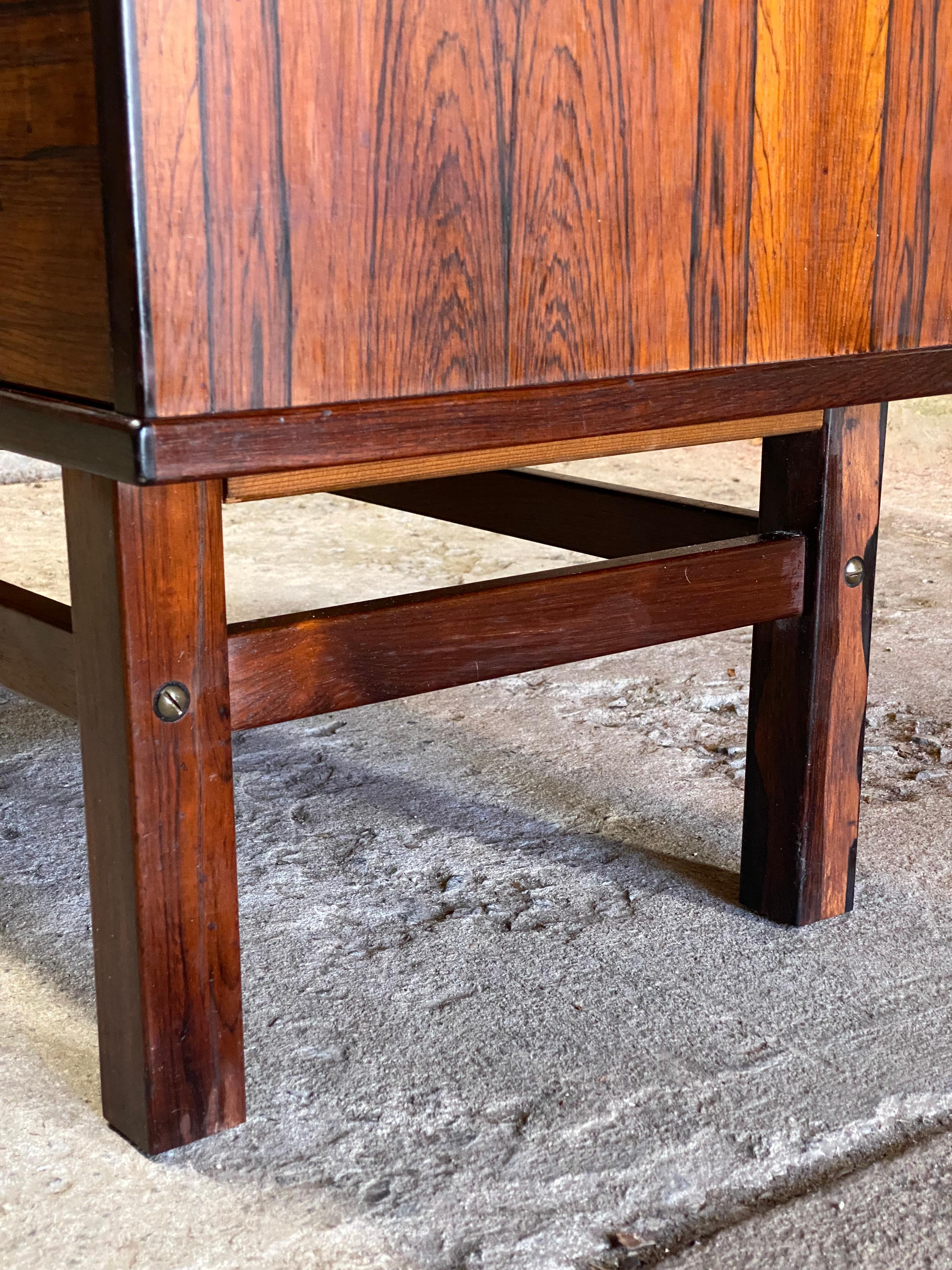 Nils Jonsson Danish Modern Rosewood Six Drawer Dresser For Sale 9