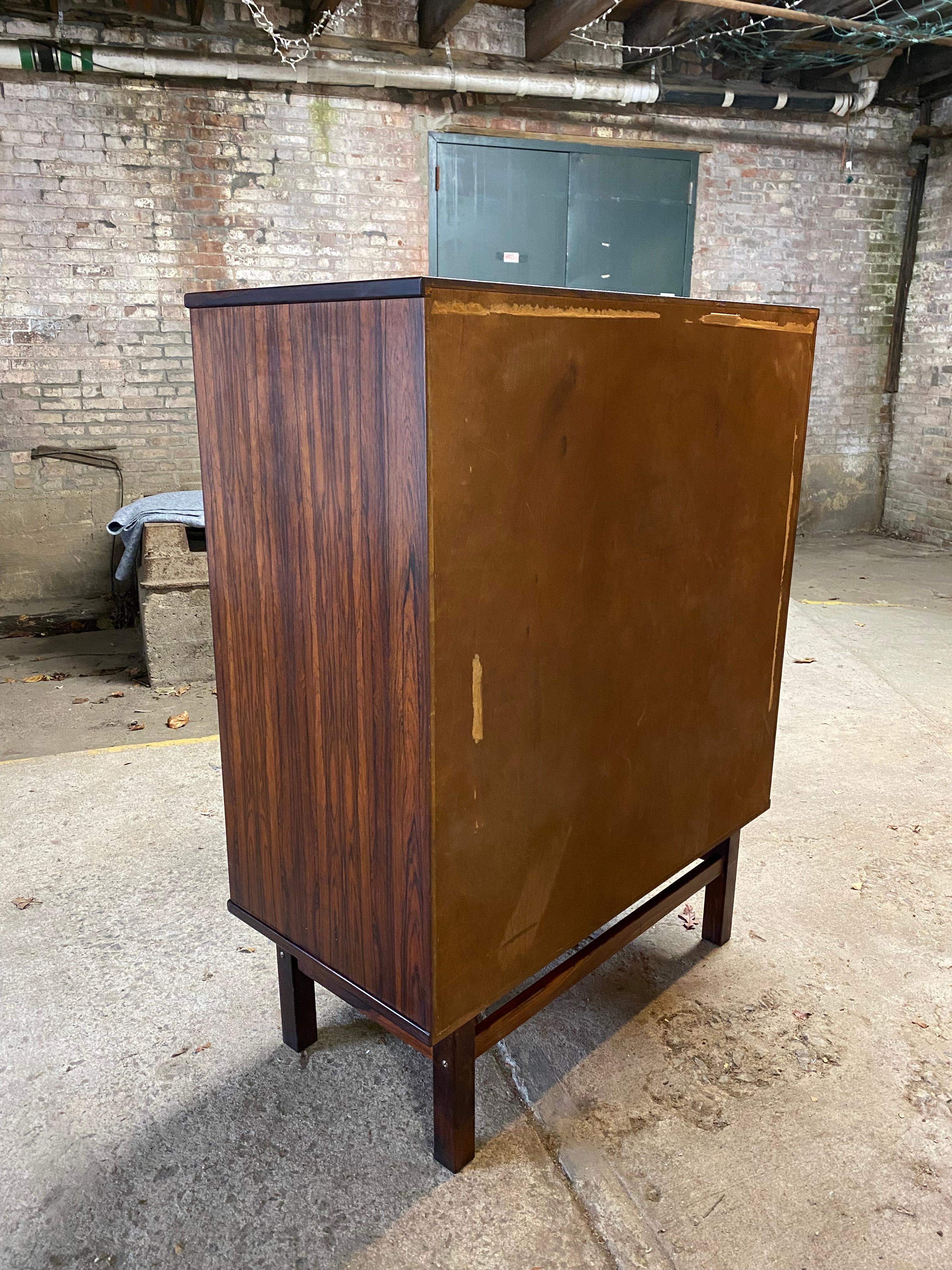 Nils Jonsson Danish Modern Rosewood Six Drawer Dresser For Sale 10