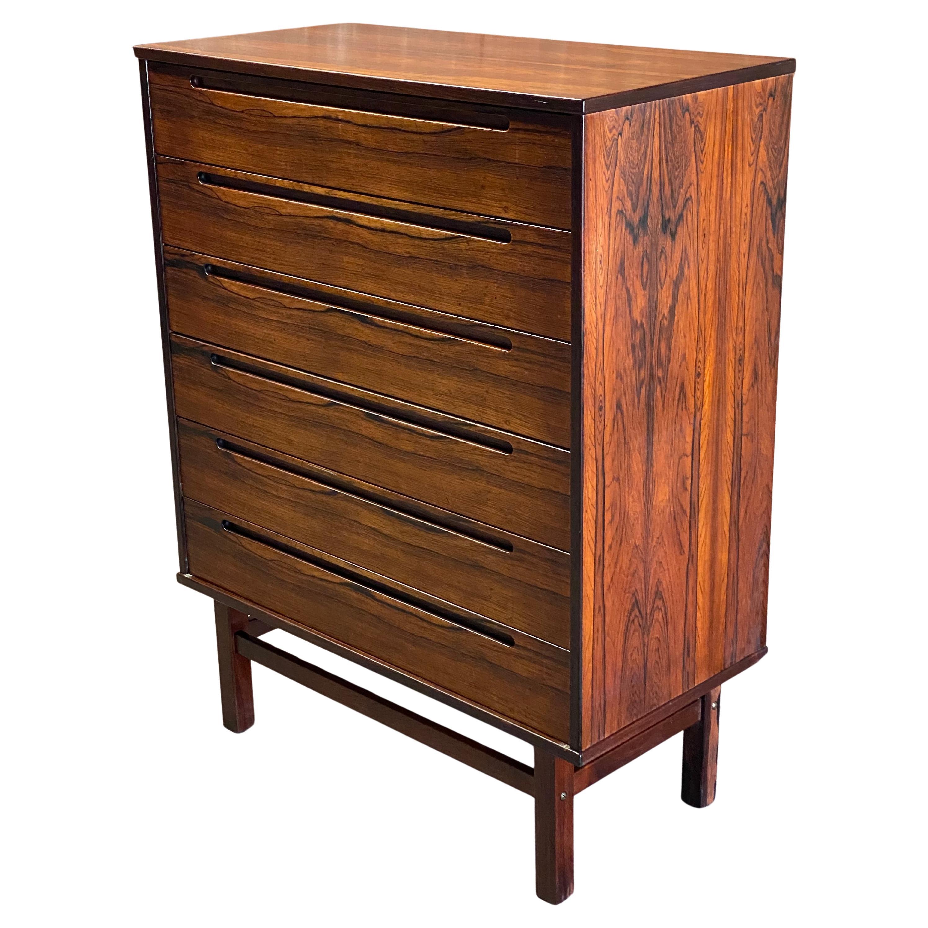 Nils Jonsson Danish Modern Rosewood Six Drawer Dresser