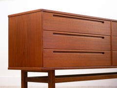 Nils Jonsson Danish Teak 6-Drawer Credenza for HJN Møbler
