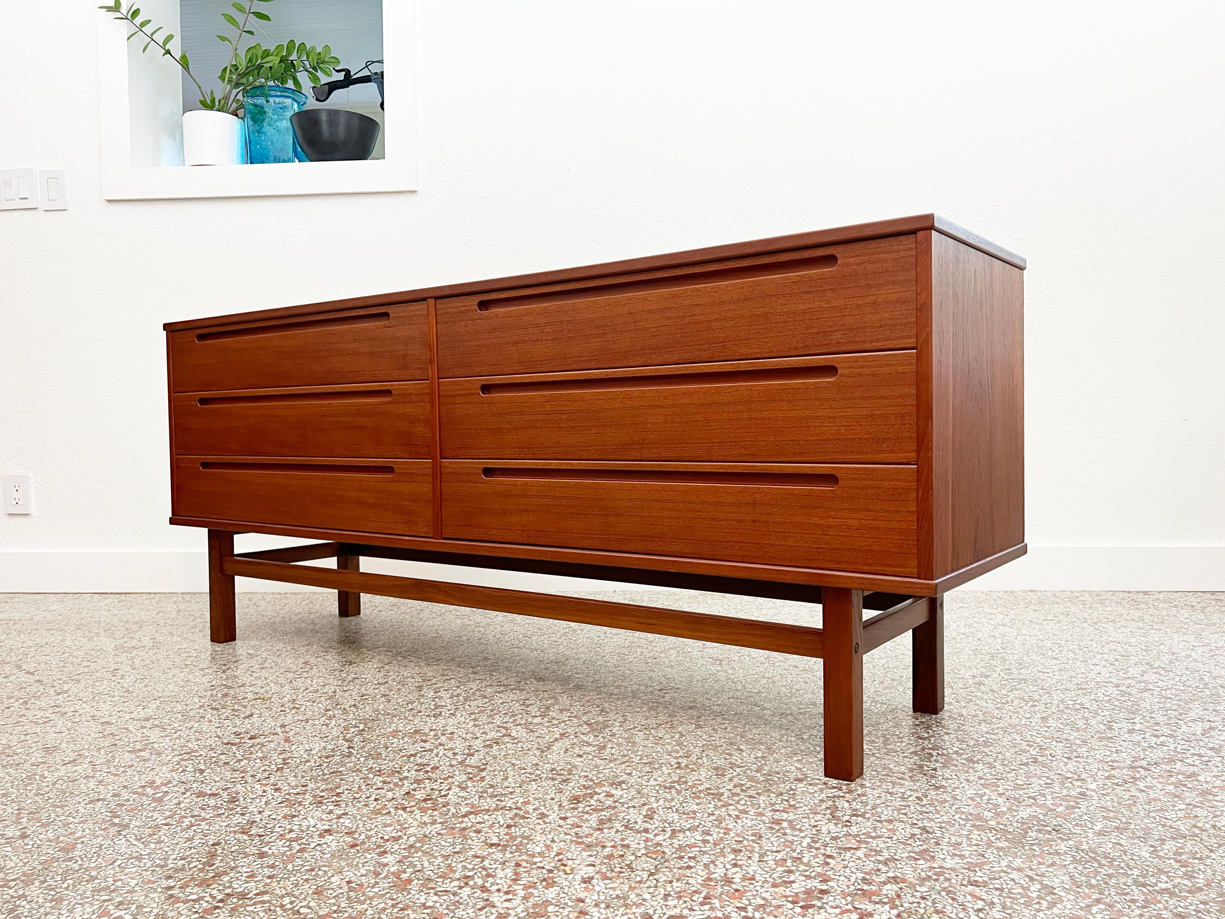 Nils Jonsson Danish Teak 6-Drawer Credenza for HJN Møbler 4