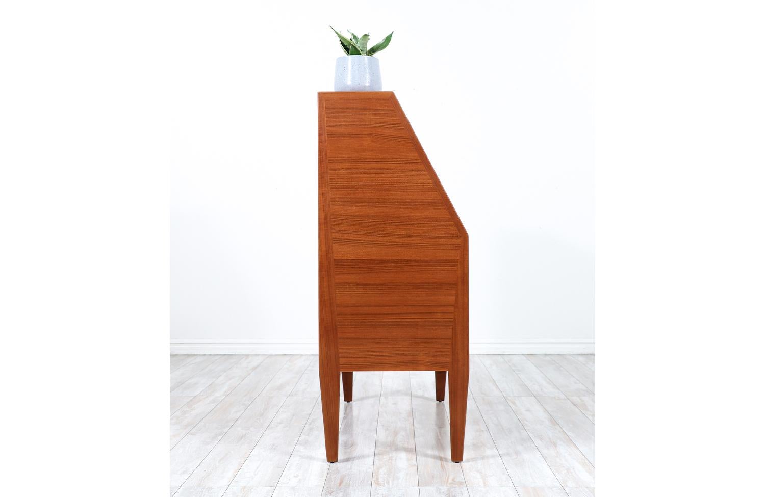 Nils Jonsson Drop-Leaf Writing Teak Desk for Torring Mobelfabrik 5