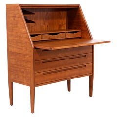 Nils Jonsson Drop-Leaf Writing Teak Desk for Torring Mobelfabrik