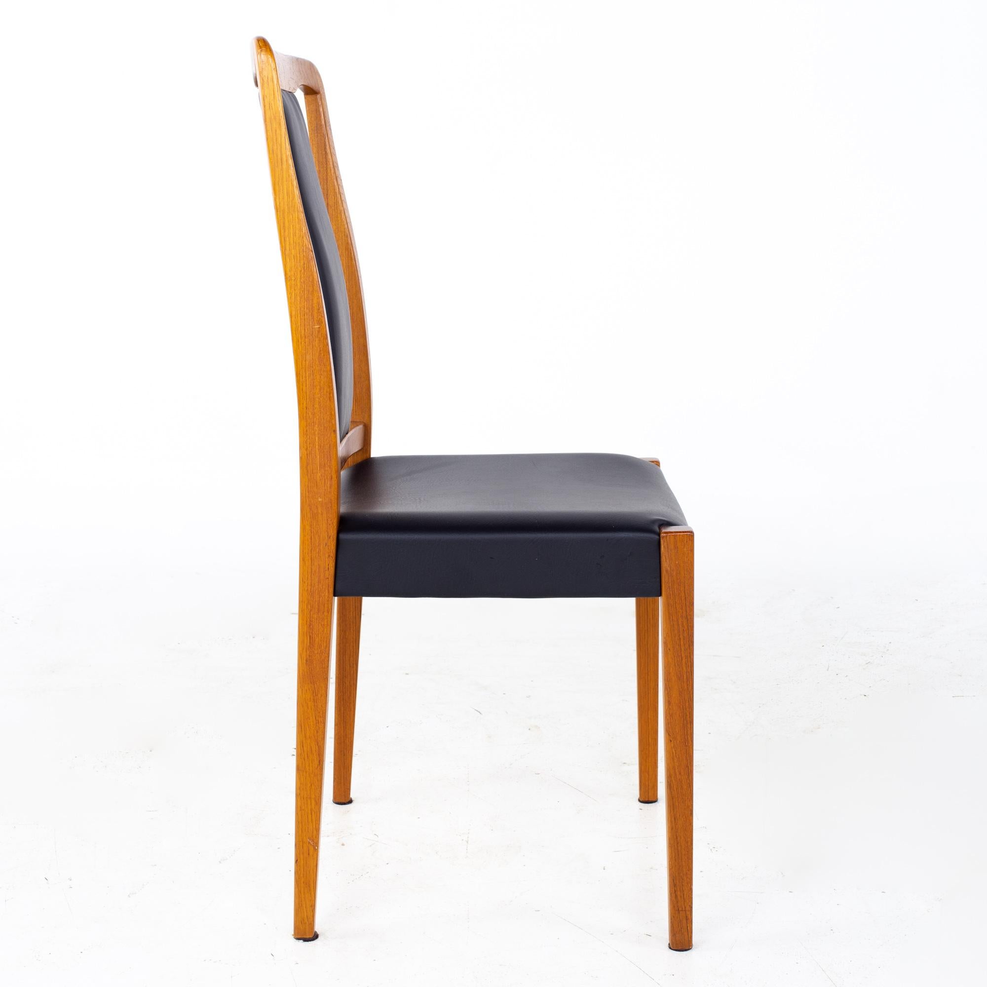 Nils Jonsson for Hugo Troeds Mid Century Danish Teak Dining Chairs, Set of 6 6