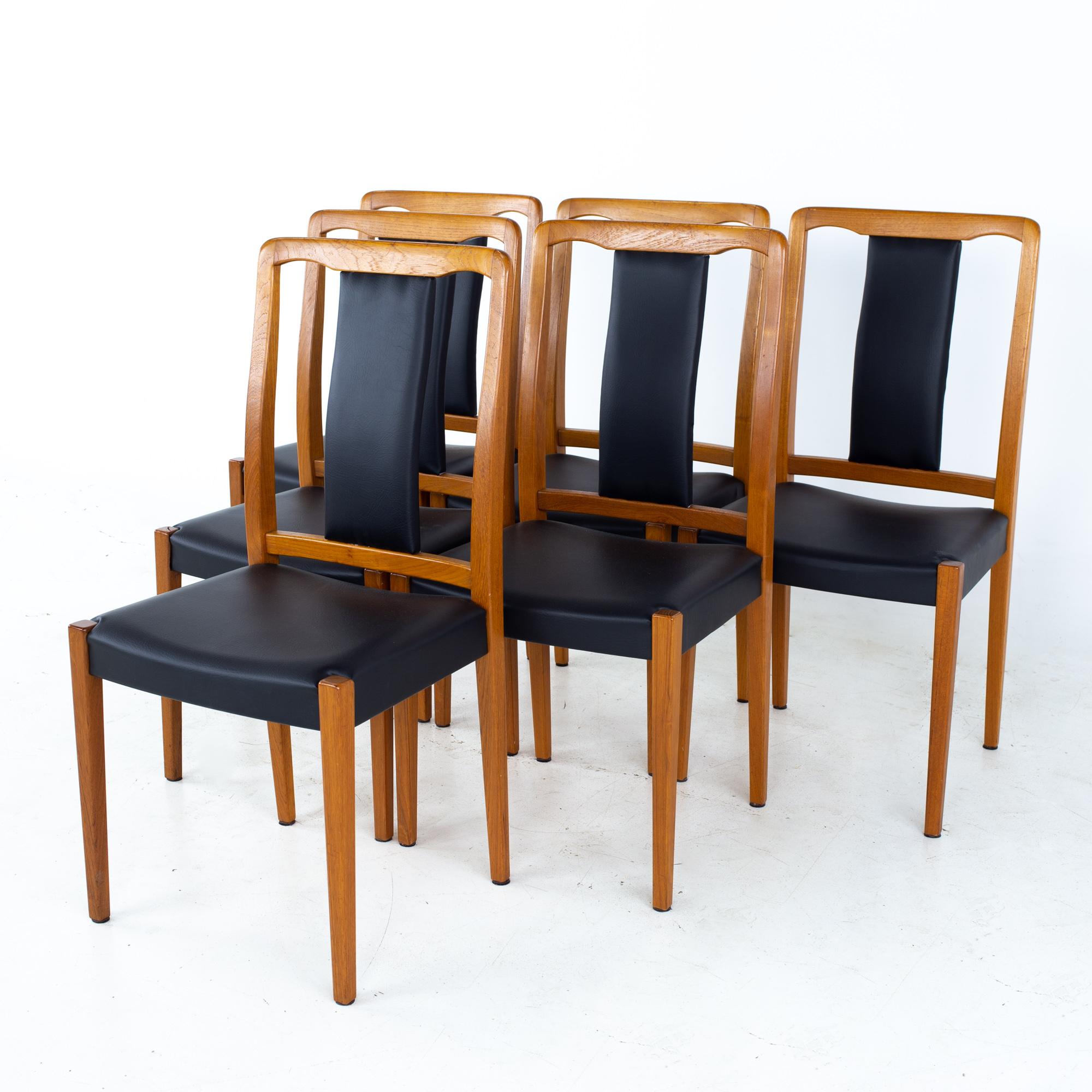 Mid-Century Modern Nils Jonsson for Hugo Troeds Mid Century Danish Teak Dining Chairs, Set of 6