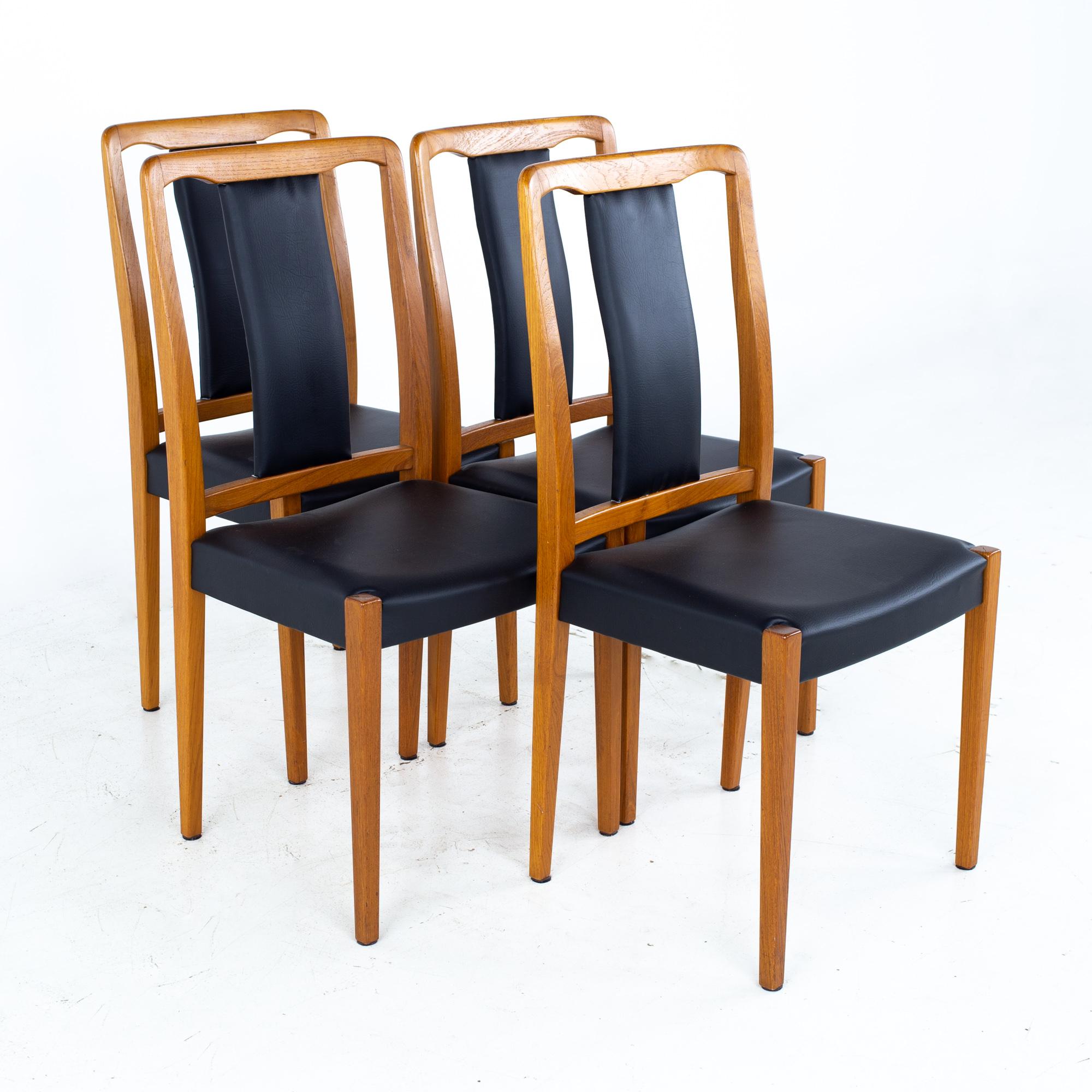 Swedish Nils Jonsson for Hugo Troeds Mid Century Danish Teak Dining Chairs, Set of 6