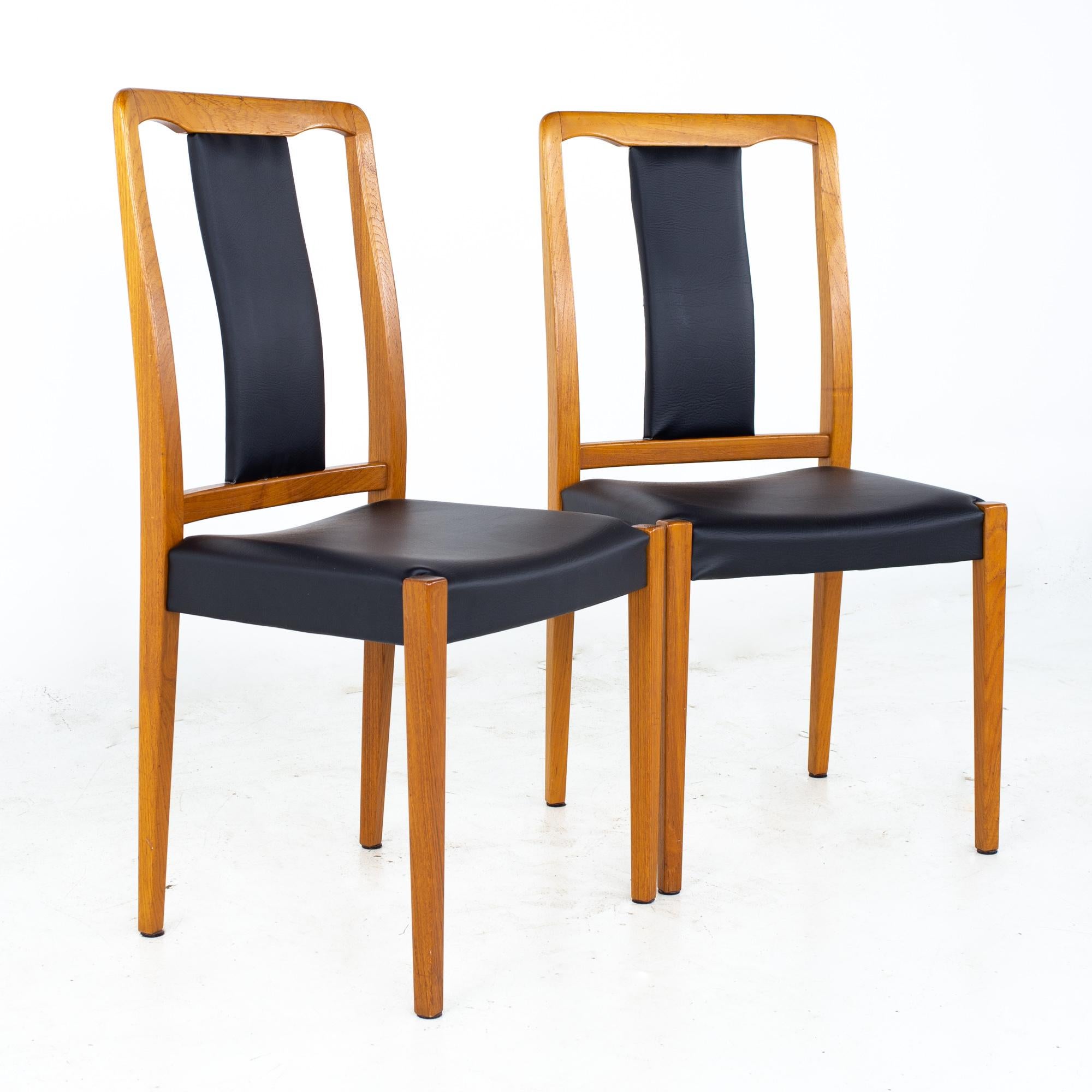 Upholstery Nils Jonsson for Hugo Troeds Mid Century Danish Teak Dining Chairs, Set of 6