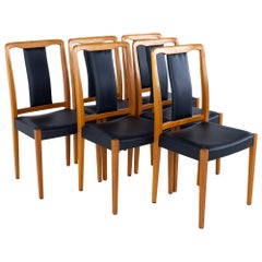 Nils Jonsson for Hugo Troeds Mid Century Danish Teak Dining Chairs, Set of 6