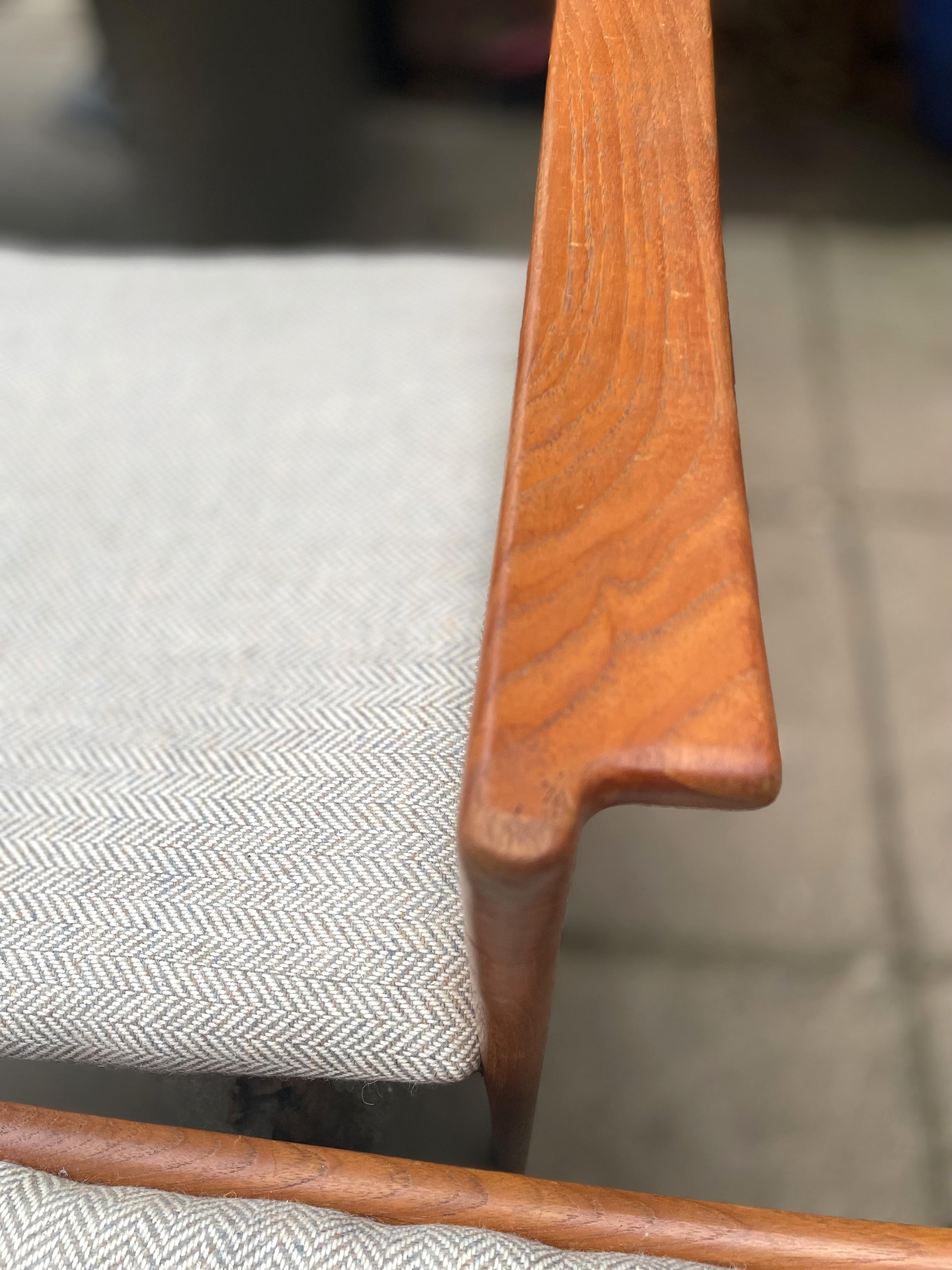 Nils Jonsson for Troed - Table de salle à manger à rallonge double en teck teinté avec cha en vente 10