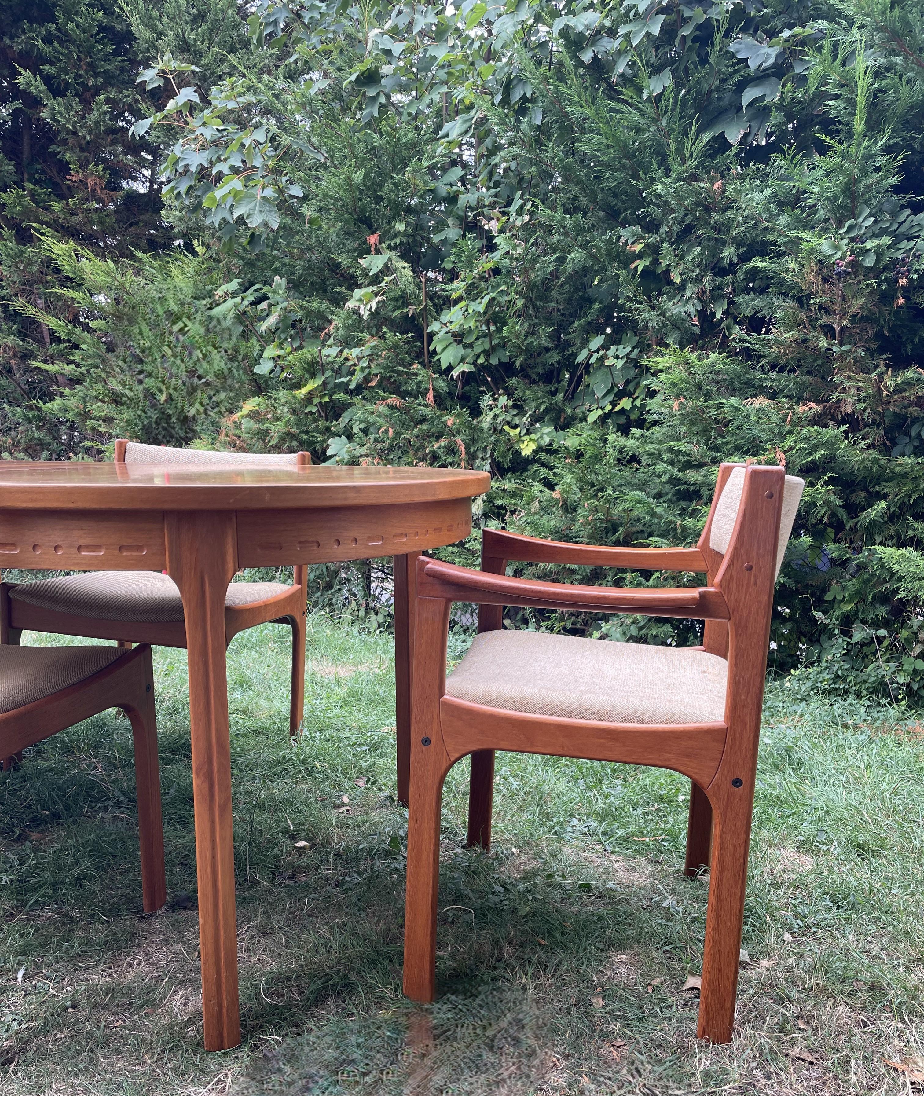 Nils Jonsson for Troeds – Double Extending Dining Table in Stained Teak with Cha en vente 2