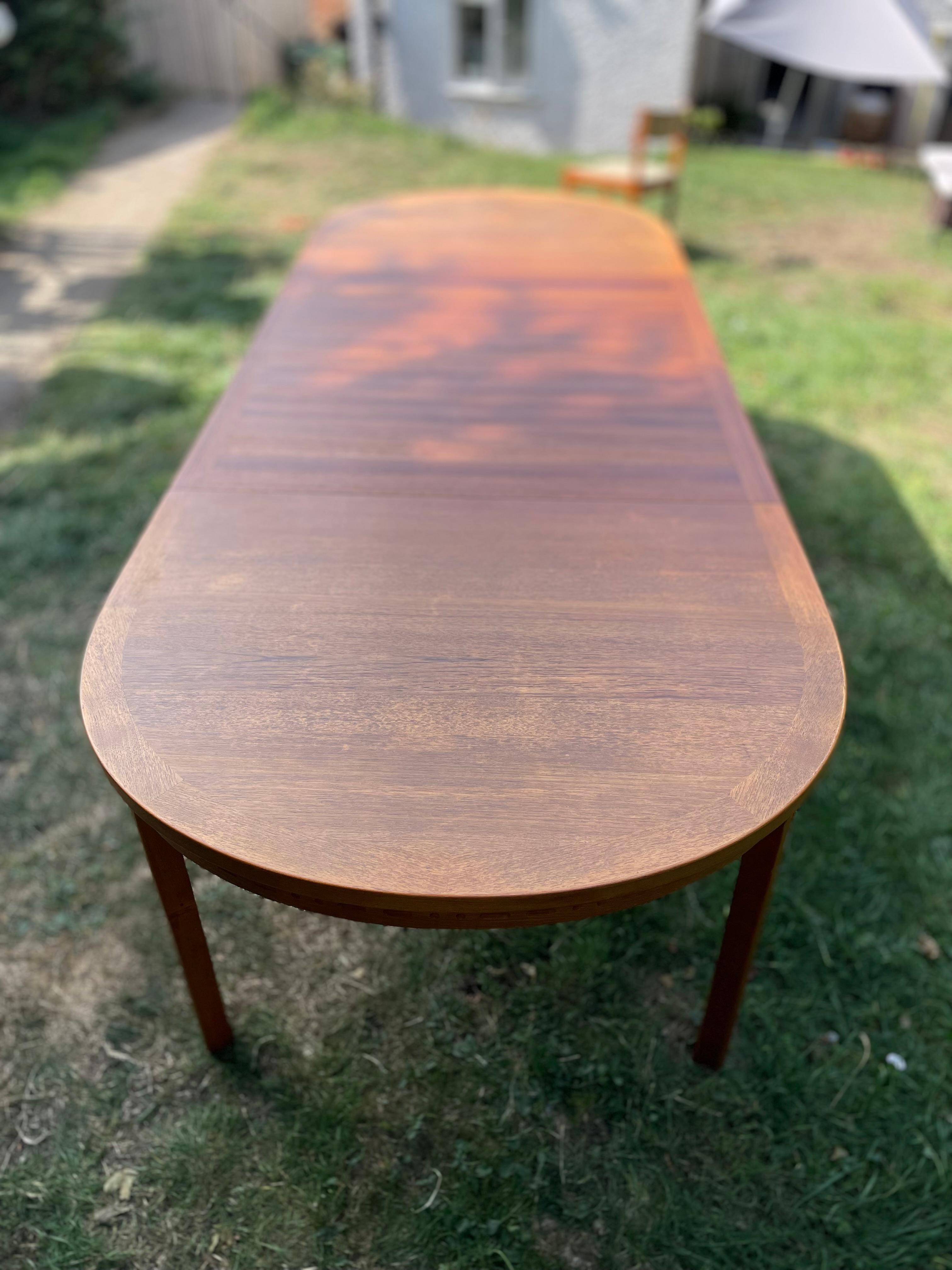 Nils Jonsson for Troeds – Double Extending Dining Table in Stained Teak with Cha en vente 4