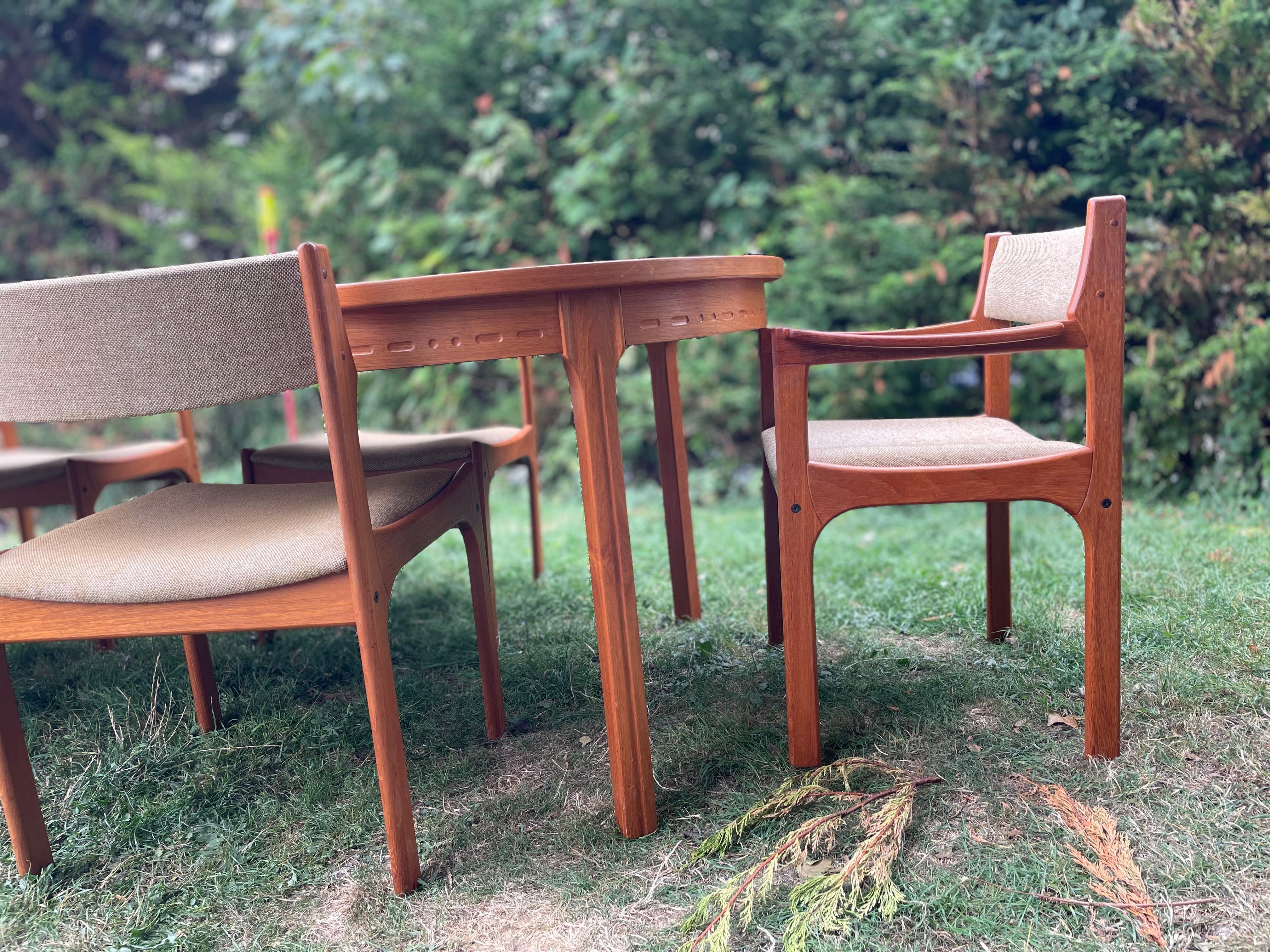 Nils Jonsson for Troeds – Double Extending Dining Table in Stained Teak with Cha en vente 11