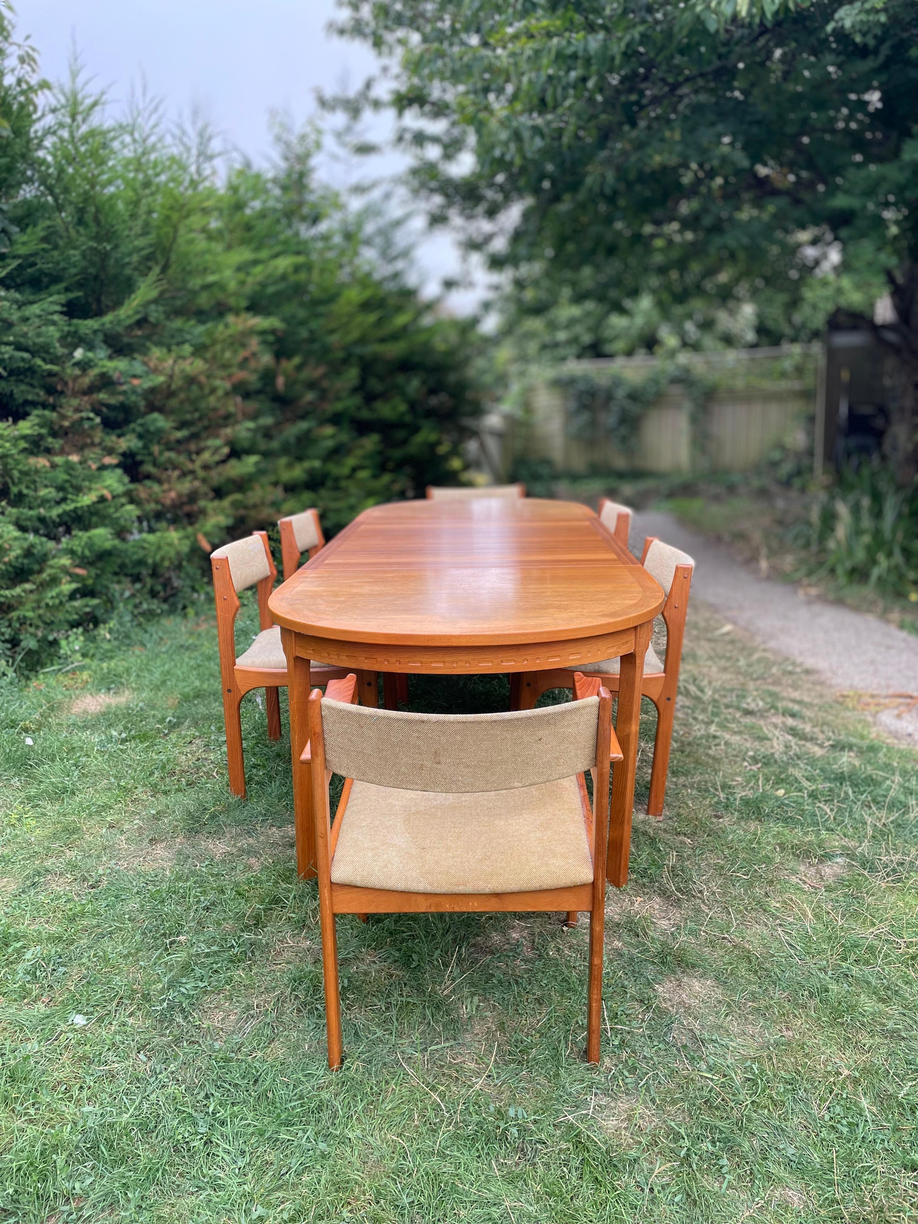 Nils Jonsson for Troeds – Double Extending Dining Table in Stained Teak with Cha en vente 12