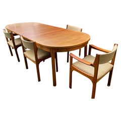 Nils Jonsson for Troeds – Double Extending Dining Table in Stained Teak with Cha