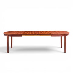 Nils Jonsson for Troeds Swedish Teak Expanding Dining Table with 2 Leaves