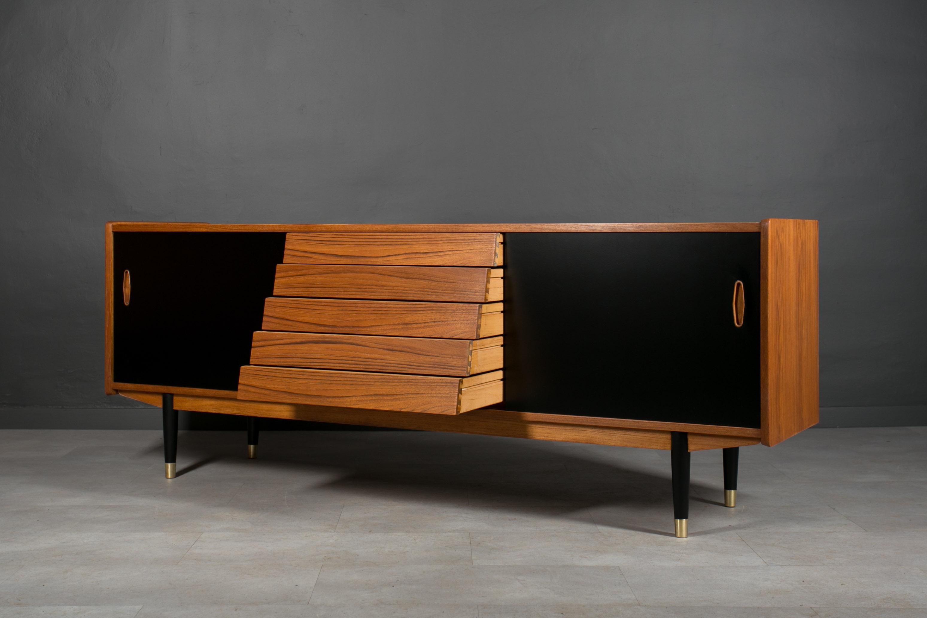 Nils Jonsson Teak Sideboard for P.S. Heggen, Scandinavian Modern, 1960s For Sale 1