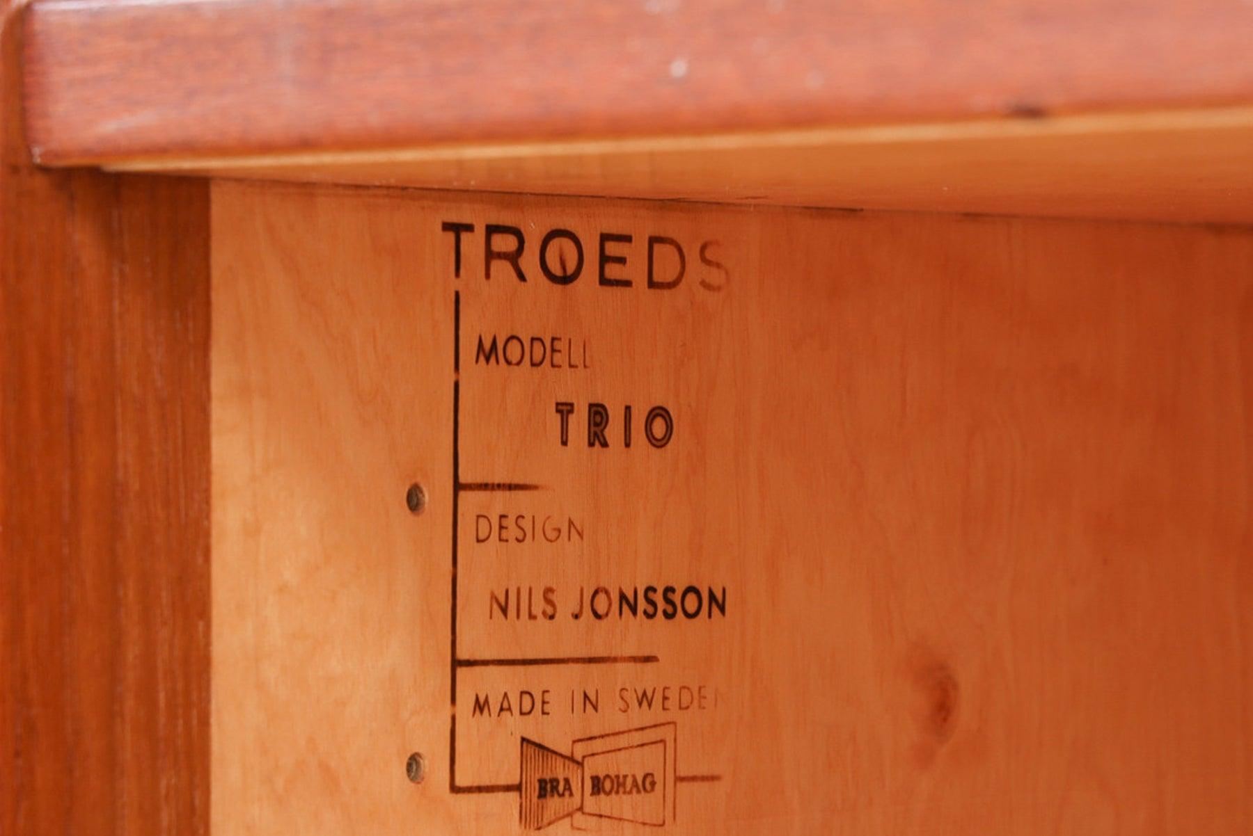 Mid-Century Modern Nils Jonsson Trio Model Credenza in Teak