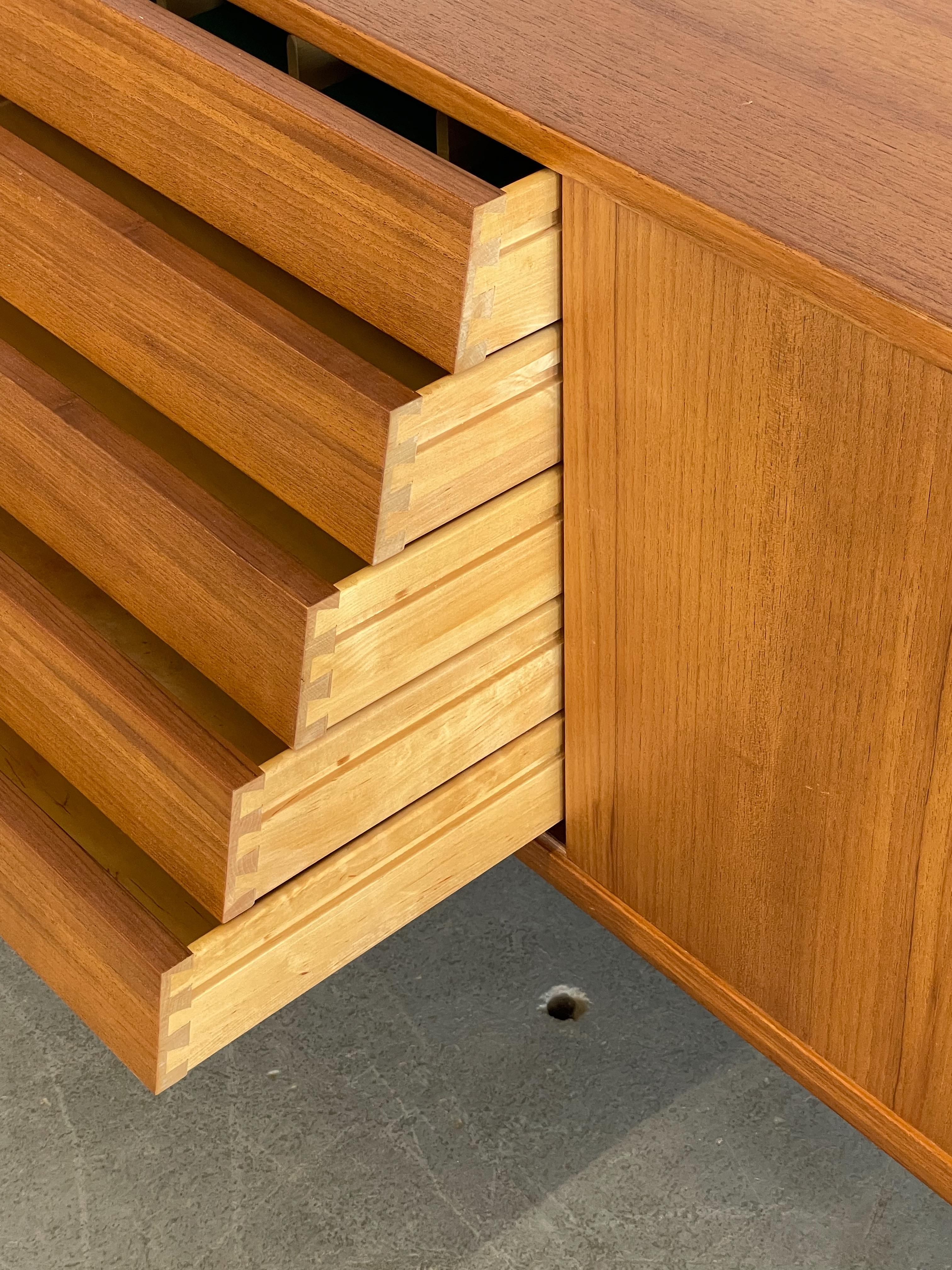 Nils Jonsson 'Trio'' Teak Credenza for Hugo Troeds, Sweden 2