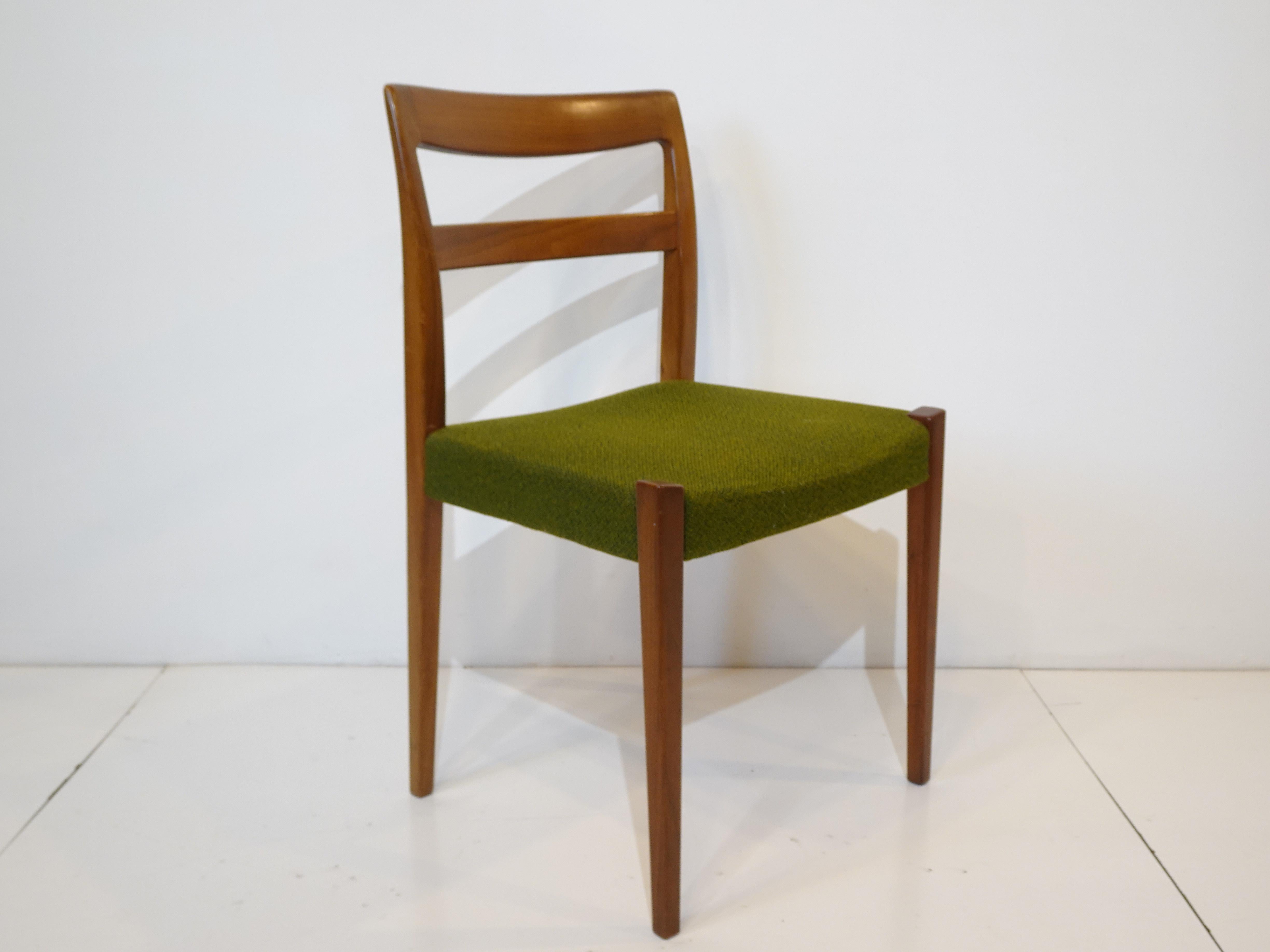 Mid-Century Modern Nils Jonsson Walnut Dining Chairs for Troeds Sweden