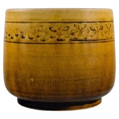 Nils Kähler for Kähler,  Flowerpot in Glazed Stoneware, 1960s