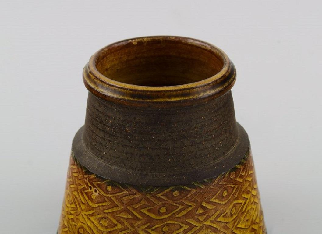 Scandinavian Modern Nils Kähler for Kähler, Vase in Glazed Stoneware
