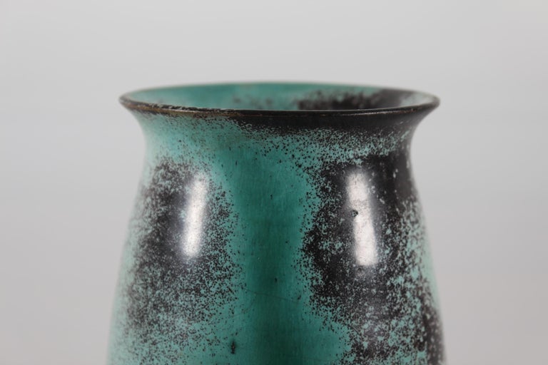 Vase Cylindrique Vintage Kähler – Céramique Azure – Années 60/70 – Parfait état