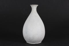 Nils Kähler Baluster Shaped Vase with Matte Ash Grey Glaze, HAK, Denmark, 1940s