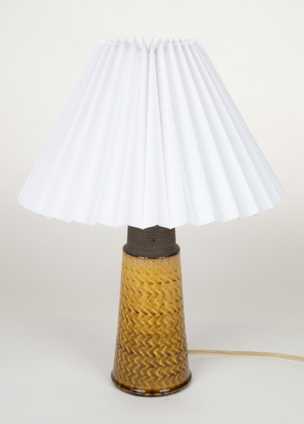 Danish Nils Kahler for HAK Scandinavian Modern Stoneware Table Lamp
