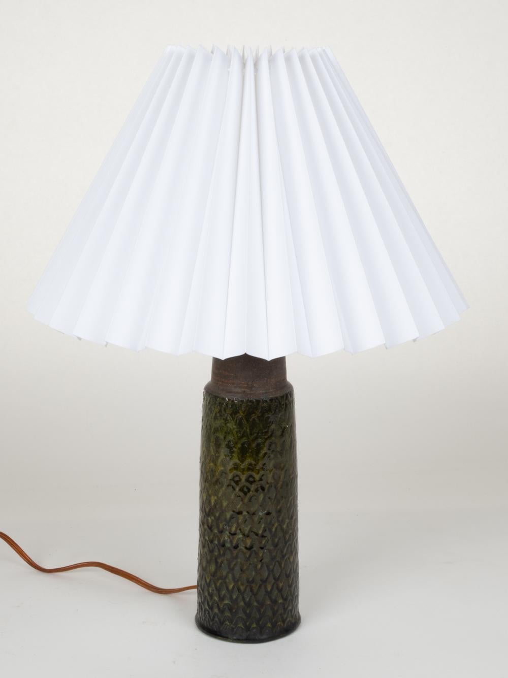 Glazed Nils Kahler for HAK Scandinavian Modern Stoneware Table Lamp