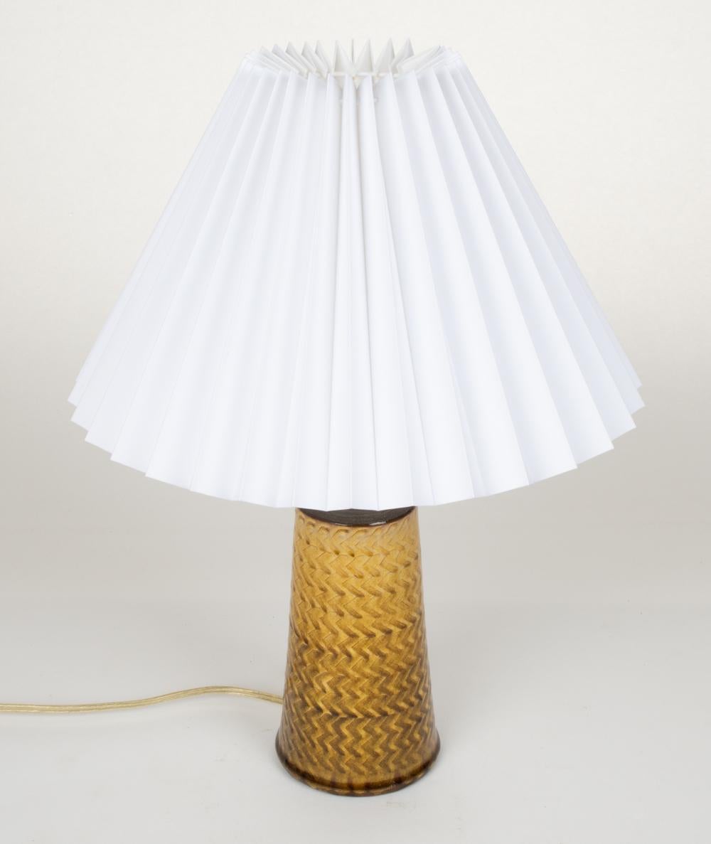 Mid-20th Century Nils Kahler for HAK Scandinavian Modern Stoneware Table Lamp