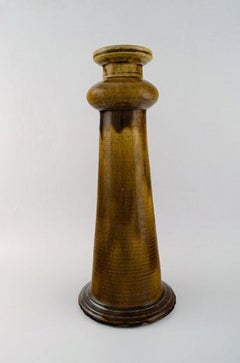Nils Kähler for Kähler, Denmark. Colossal Candleholder in Glazed Ceramics