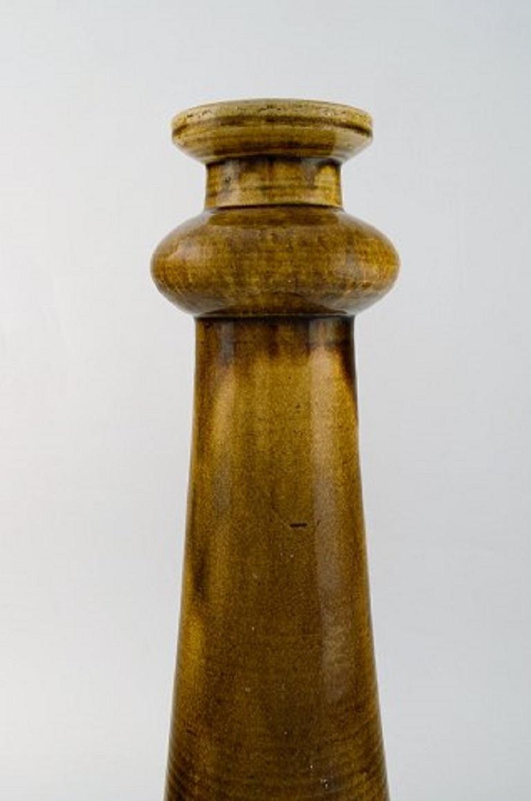 Danese Nils Kähler per Kähler, Danimarca. Portacandela colossale in ceramica smaltata in vendita
