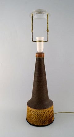 Nils Kähler for Kähler, HAK, a Pair of Large Glazed Ceramic Lamps, 1960s