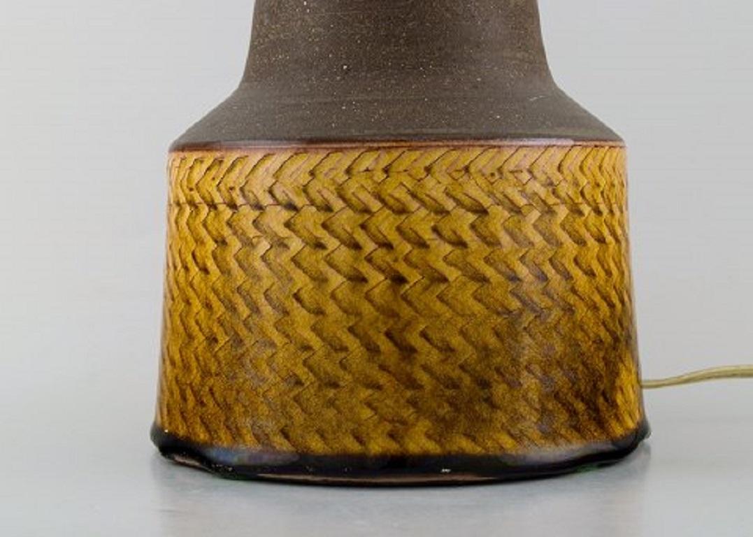 Danish Nils Kähler for Kähler, HAK, a Pair of Large Glazed Ceramic Lamps, 1960s For Sale