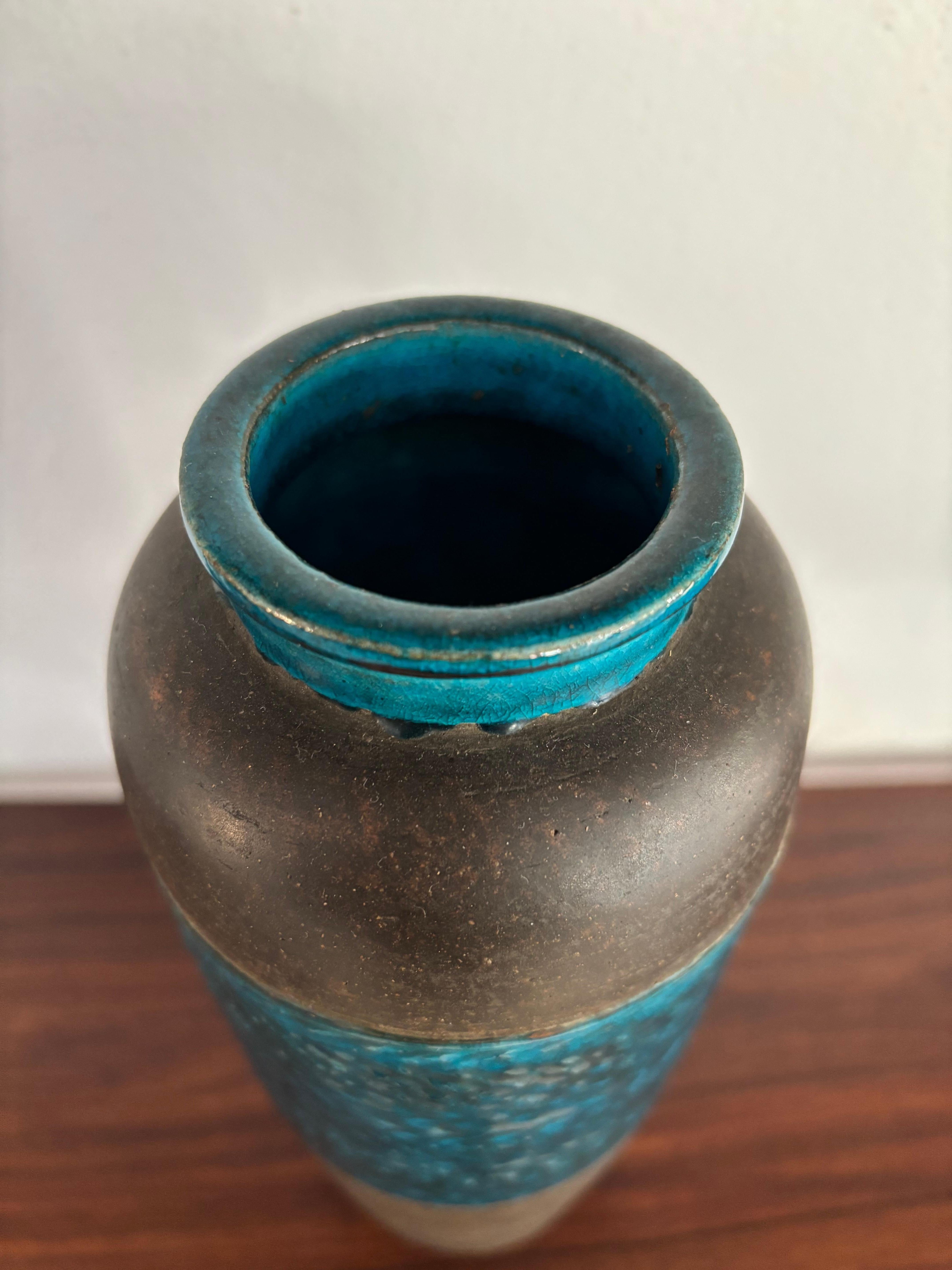 Ceramica Nils Kähler per Kähler Vaso in gres scandinavo di metà secolo, Danimarca, anni '50 in vendita