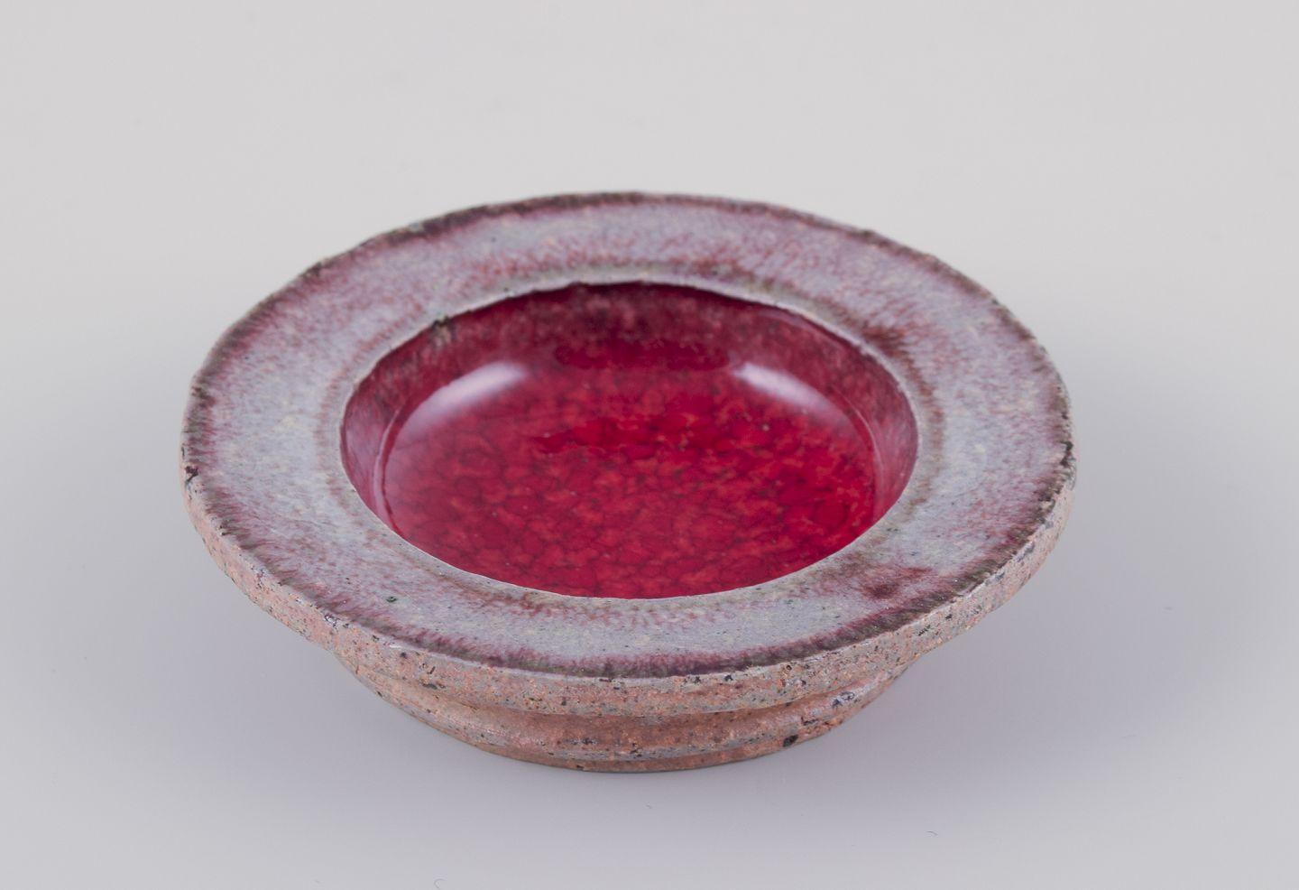 Scandinave moderne Nils Kähler pour Kähler. Ensemble de six petits bols en grès de différentes couleurs. en vente