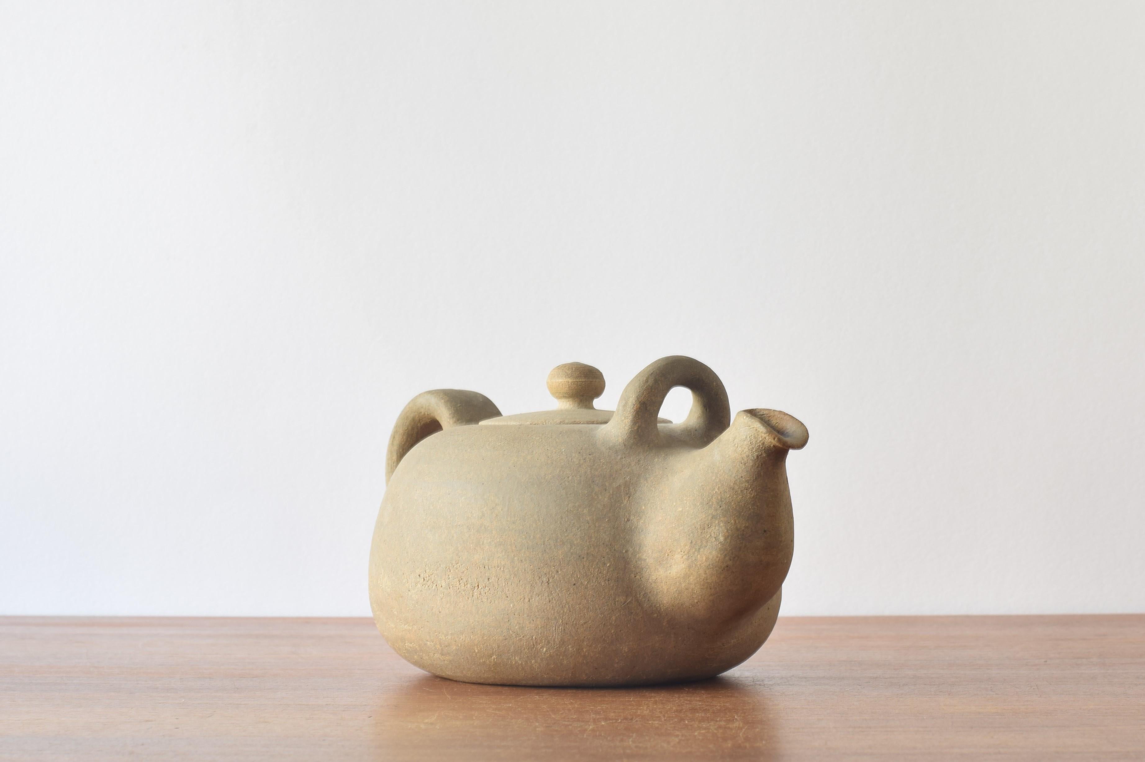 brutalist teapot