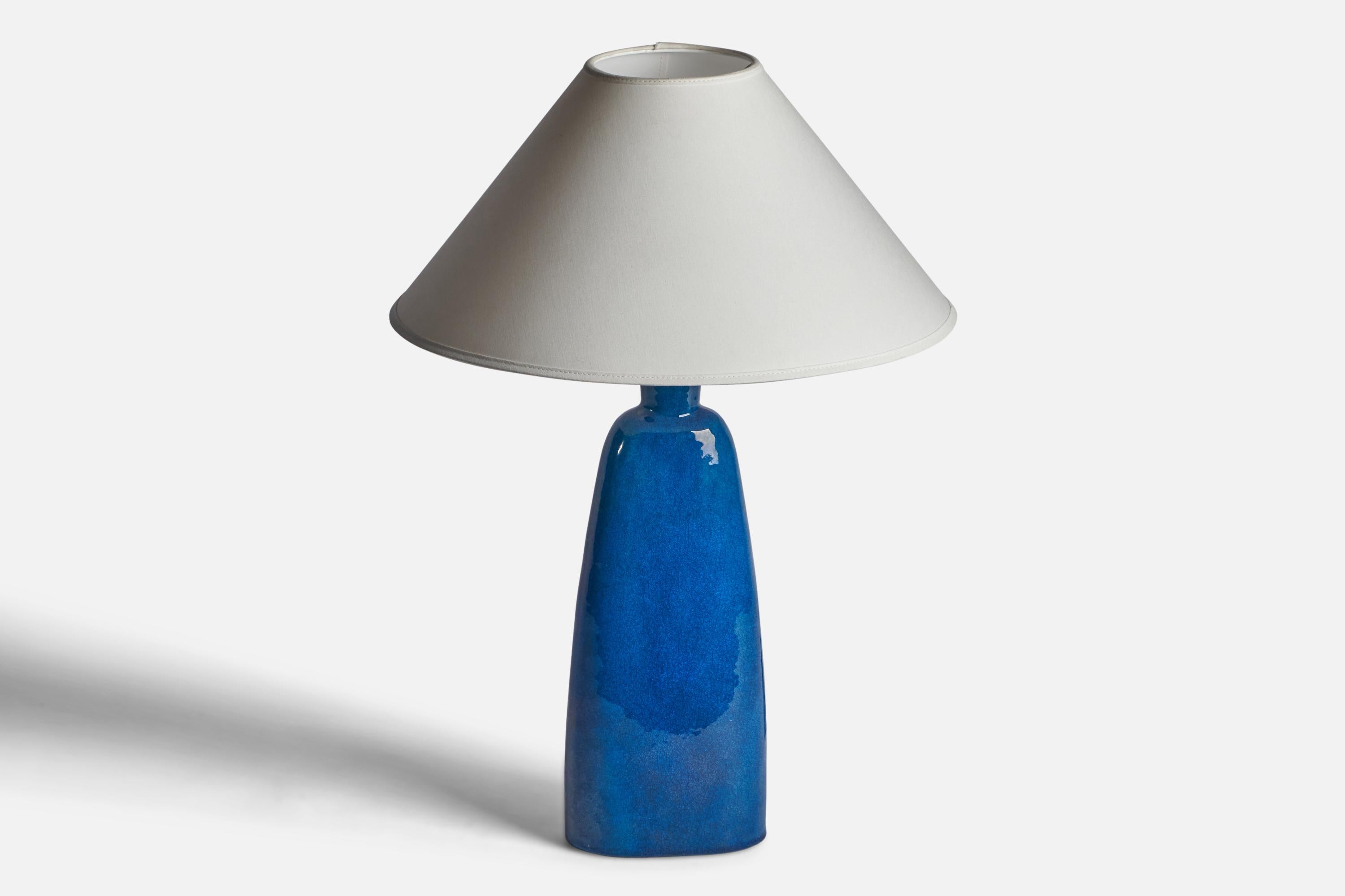 Mid-Century Modern Nils Kähler, Sizeable Table Lamp, Ceramic, Denmark, 1950s For Sale