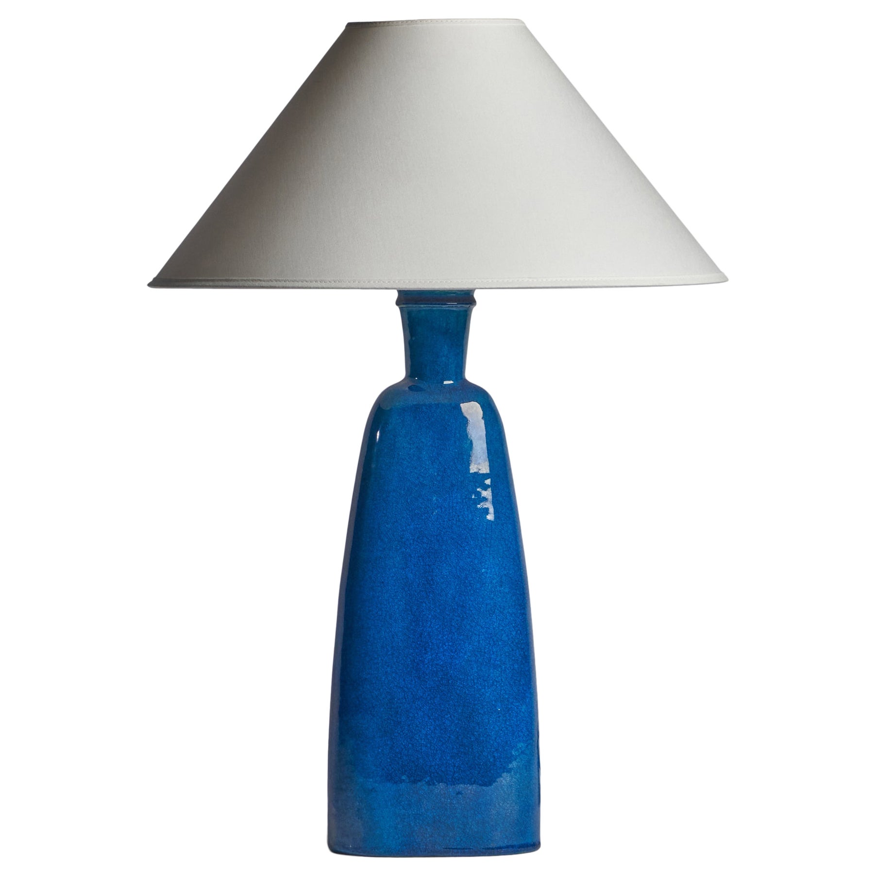 Nils Kähler, Sizeable Table Lamp, Ceramic, Denmark, 1950s