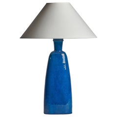 Nils Kähler, Sizeable Table Lamp, Ceramic, Denmark, 1950s