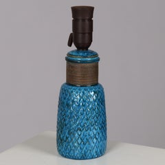 Nils Kahler table lamp ceramic Herman A. Kähler, Denmark, 1960 signed