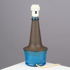 Nils Kahler Tischleuchte Keramik Herman A. Kähler, Dänemark, 1960 signiert