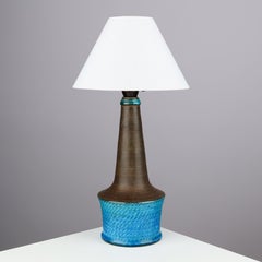 Nils Kahler table lamp ceramic Herman A. Kähler, Denmark, 1960 signed