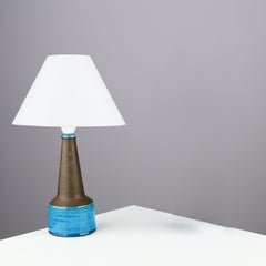 Nils Kahler table lamp ceramic Herman A. Kähler, Denmark, 1960 signed