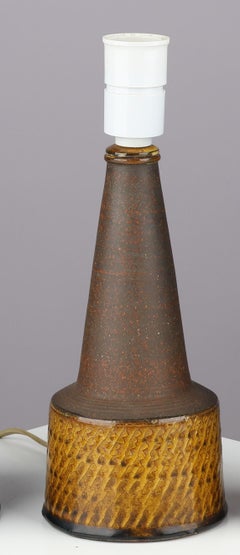 Nils Kahler table lamp ceramic Herman A. Kähler, Denmark, 1960 signed
