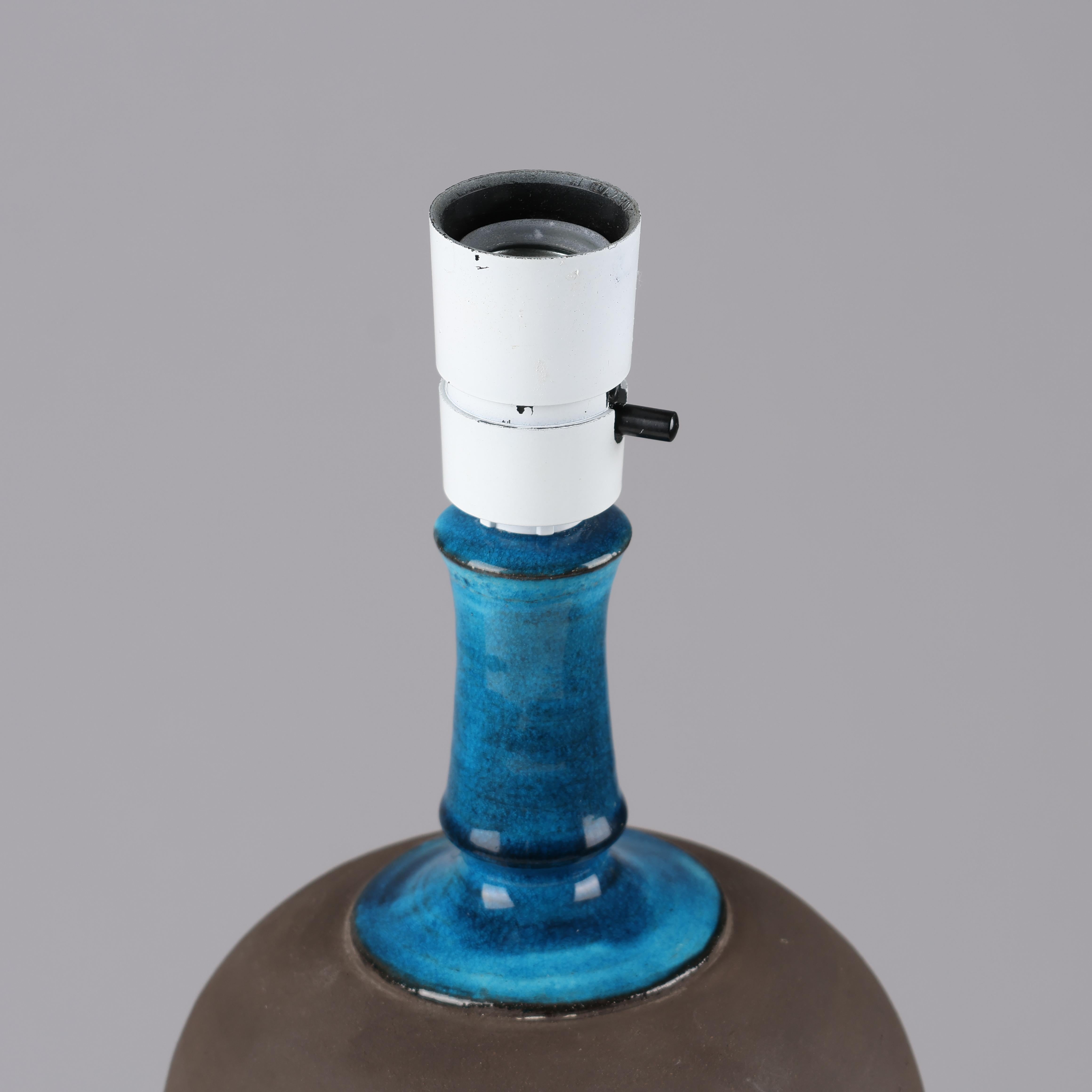 XX secolo Lampada da tavolo Herman A. Kähler in ceramica, Danimarca, 1960 firmato in vendita