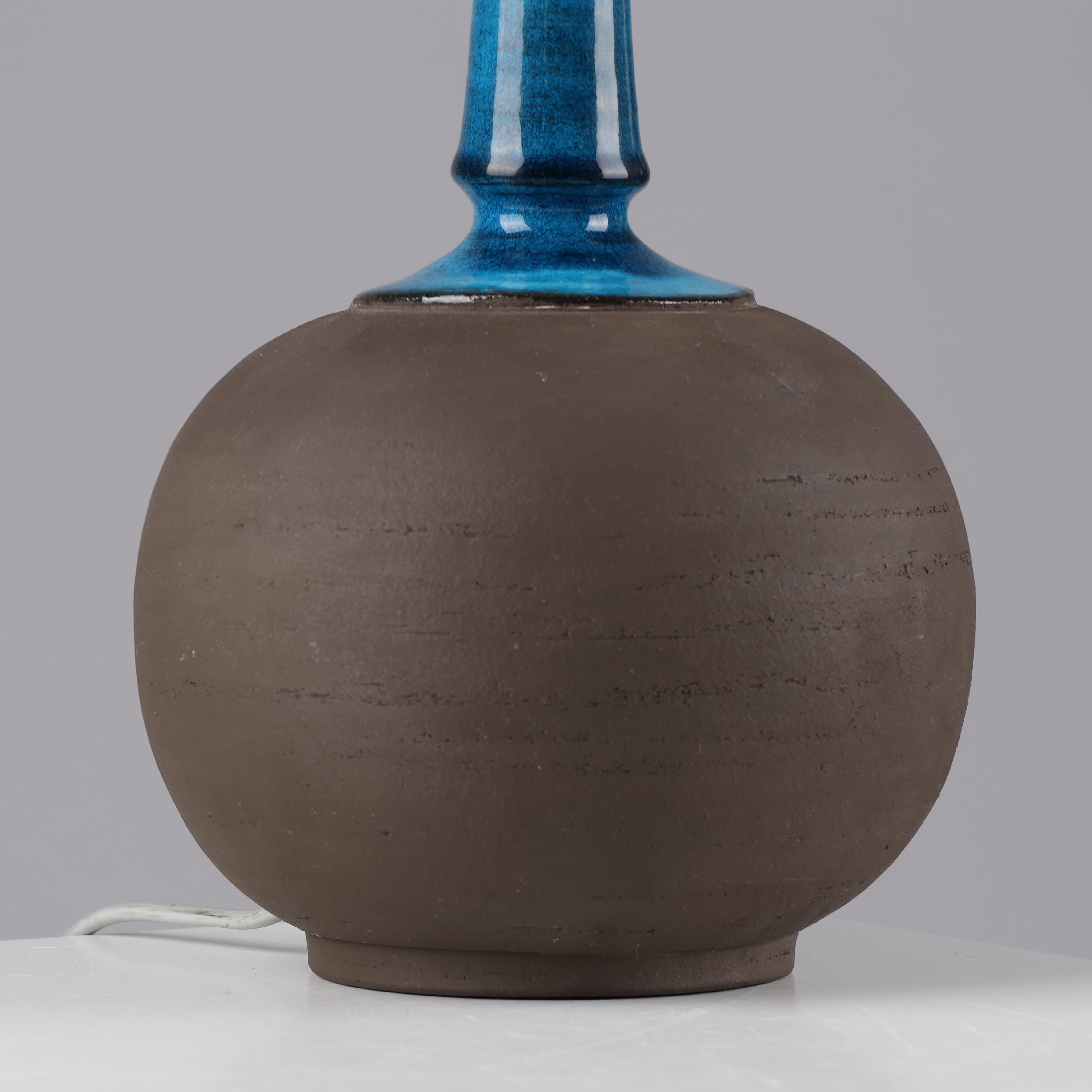 Lampada da tavolo Herman A. Kähler in ceramica, Danimarca, 1960 firmato in vendita 1