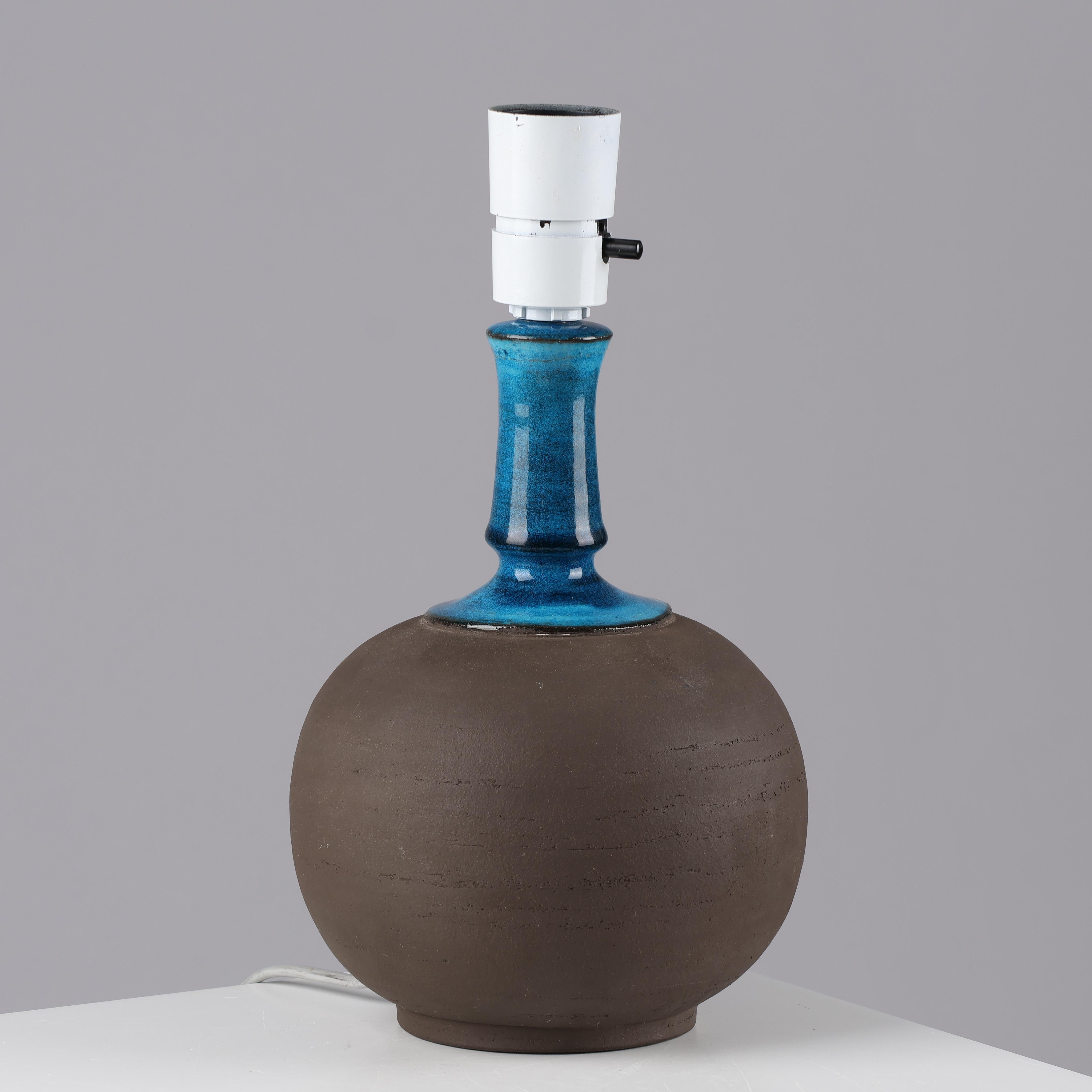 Lampada da tavolo Herman A. Kähler in ceramica, Danimarca, 1960 firmato in vendita 2